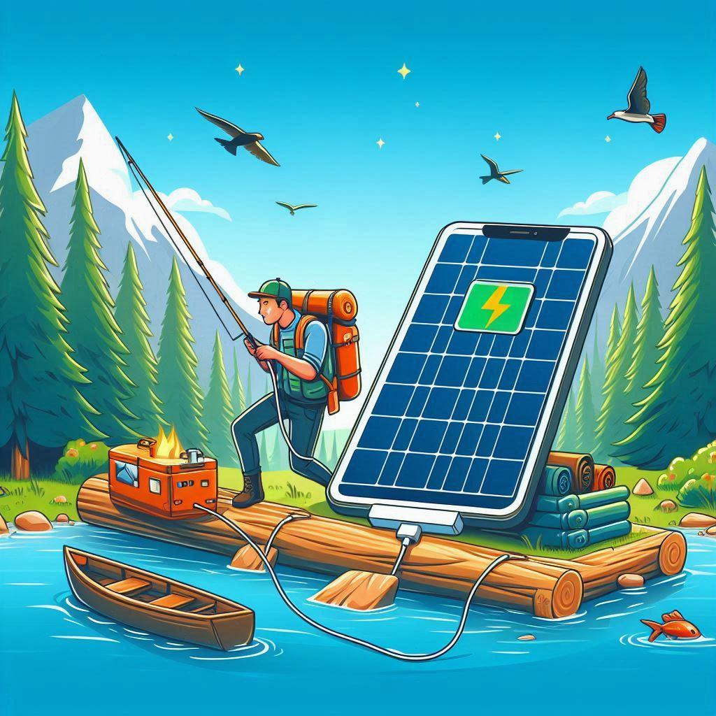 🔋 Как зарядить телефон в походе или на рыбалке: преимущества и недостатки переносных солнечных батарей: 🏞️ Почему важно иметь зарядку в походе