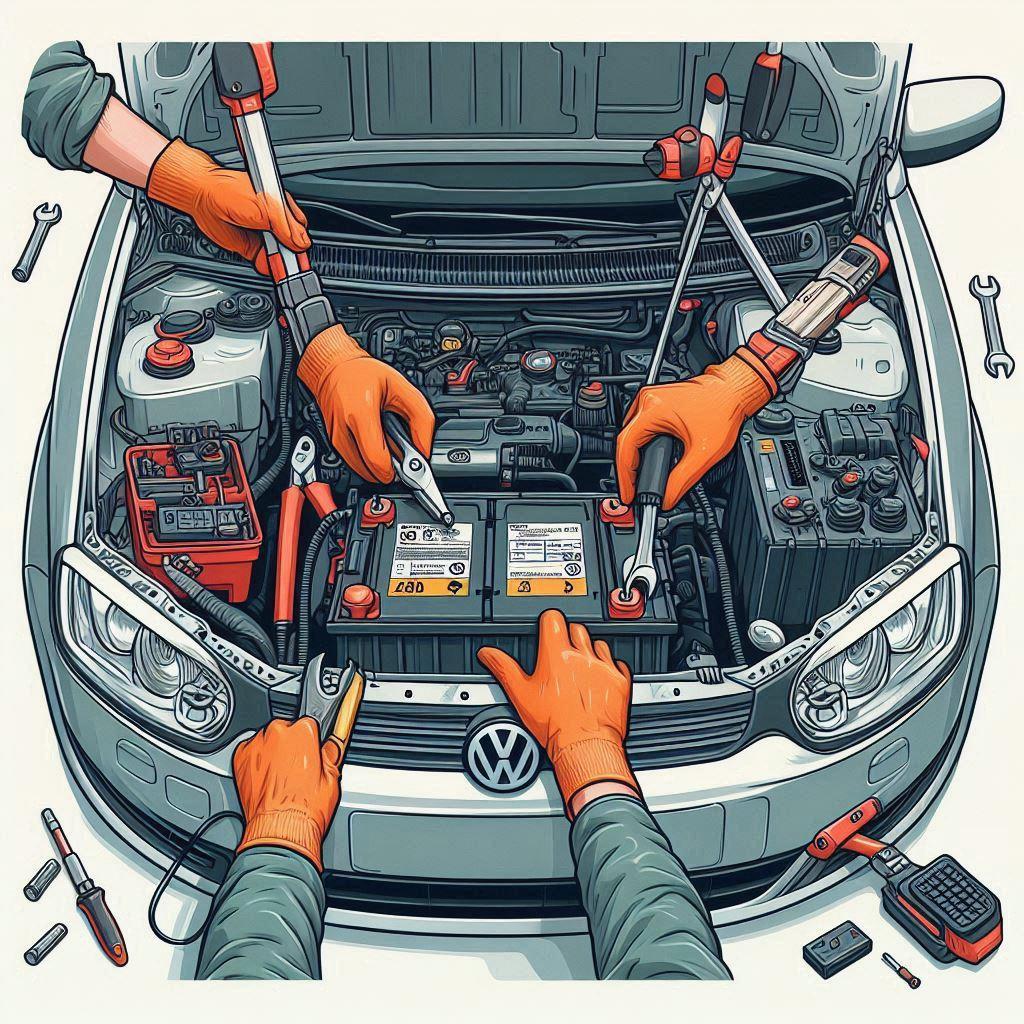 🔋 Демонтаж аккумулятора в автомобиле Фольксваген Поло, пошаговые действия: 📋 Подготовка к демонтажу аккумулятора